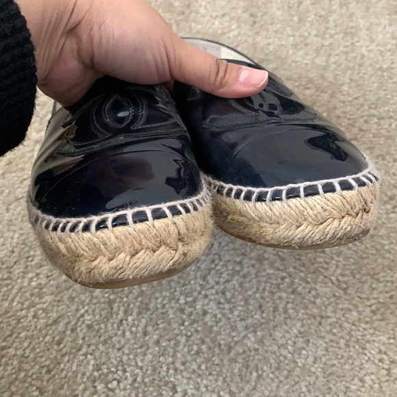 🔥SALE🔥Chanel espadrilles 38 patent blue - Picture 5 of 11